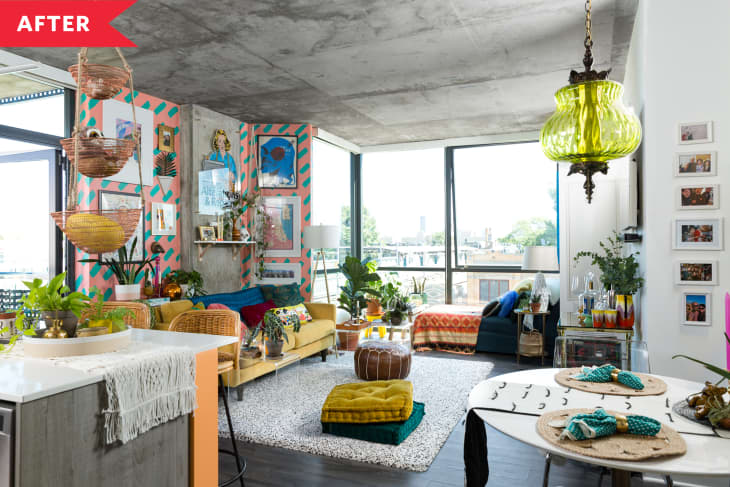 Color and Pattern DIY Apartment Makeover Photos | Apartment Therapy
